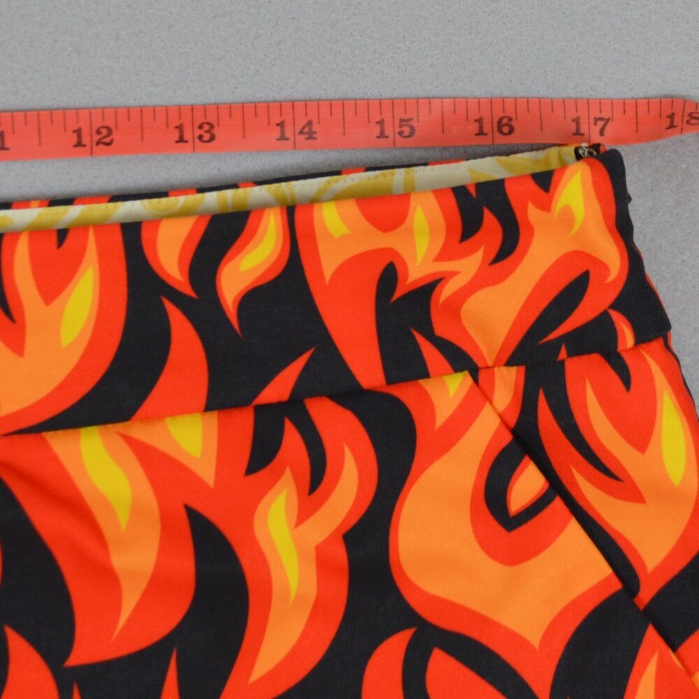 ๐ฅ Loudmouth Flame Golf Pickleball Tennis Skort Country Club Chaos Sz 10 - Picture 6 of 10